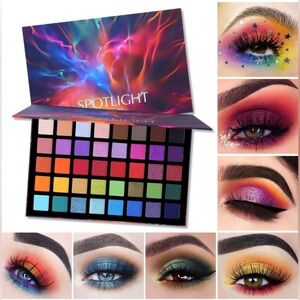 Spotlight 40 Eyeshadow Palette Professional Matte Shimmer Powder Waterproof-NWT